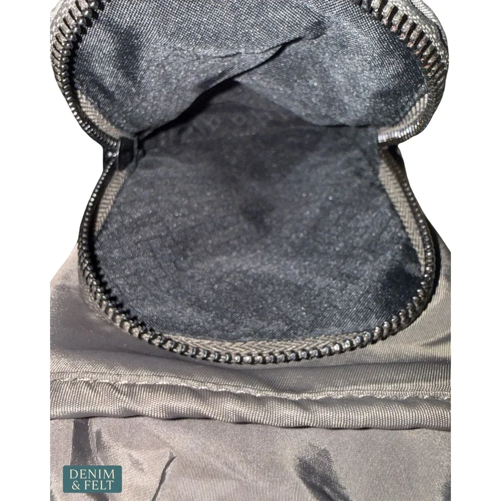 NEW Ted Baker Sage Gray Nylon Drawstring Crossbody Bag Utility Travel Festival